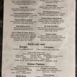 Wilds Bar Menu