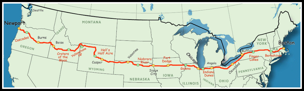 US Highway 20 Map US Highway 20 Map