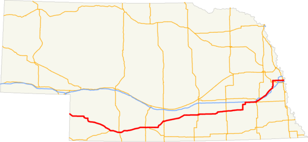 US Highway 6 in Nebraska