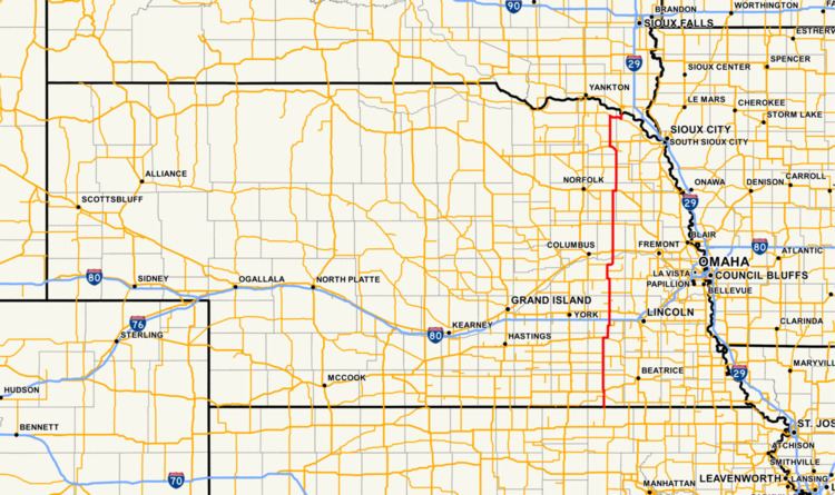 Nebraska Highway 15 Map